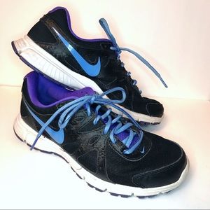 Nike Revolution Women’s Purple Black Tennis Shoes